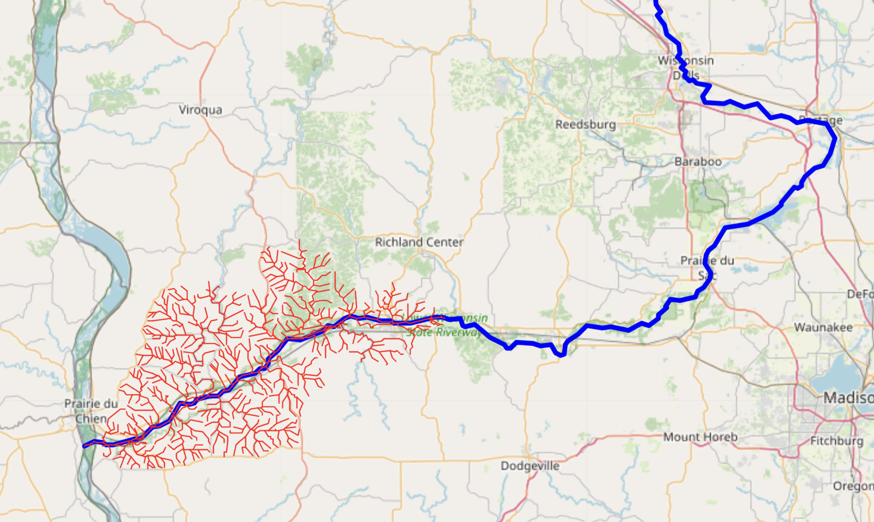 Navigate NHD Network
